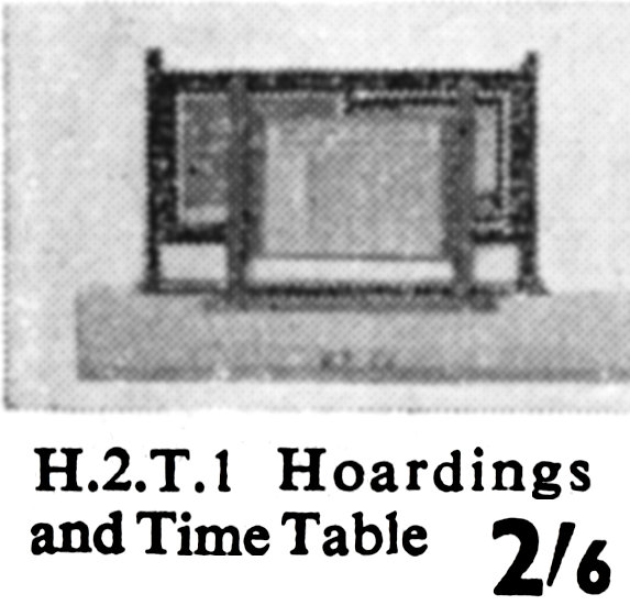 File:Hoardings and Timetable, Wardie Master Models H2T1 (Gamages 1959).jpg