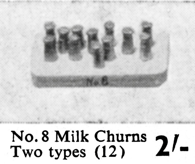 File:Milk Churns, two types, Wardie Master Models 8 (Gamages 1959).jpg
