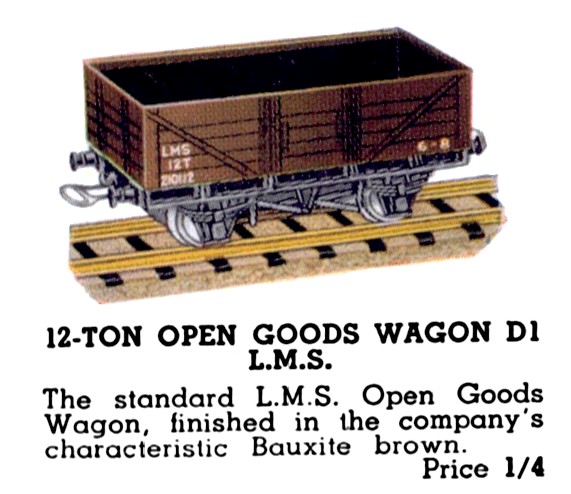File:Open Goods Wagon 12-Ton LMS, Hornby Dublo D1 (HBoT 1939).jpg