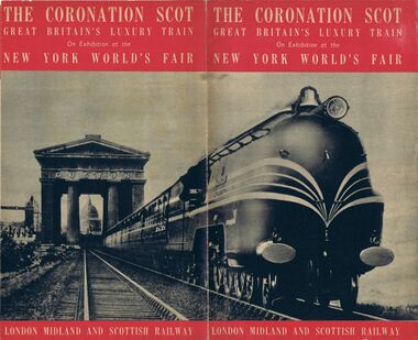 Later printing of the leaflet, themed in red rather than blue, with the main image further doctored to add the US-regulation headlight and bell