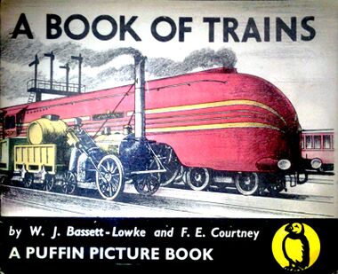 Front cover, "A Book of Trains"