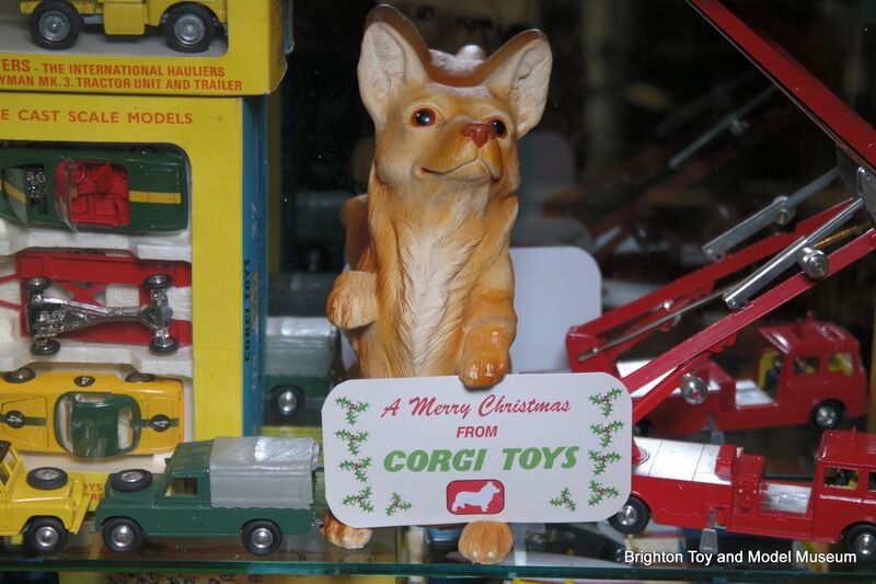 File:A Merry Christmas from Corgi Toys, promotional model dog (Corgi Toys).jpg