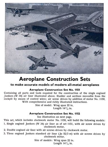 1936: Aeroplane Construction Sets