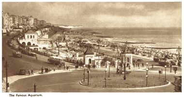 1935: New-look Aquarium and seafront, now without the clock