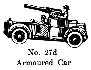 Armoured Car 27d, Britains 1940 catalogue image