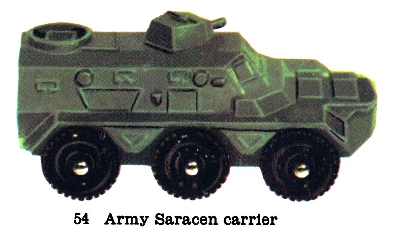 File:Army Saracen Carrier, Matchbox No54 (MBCat 1959).jpg