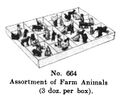Assortment of Farm Animals, Britains Farm 664 (BritCat 1940).jpg