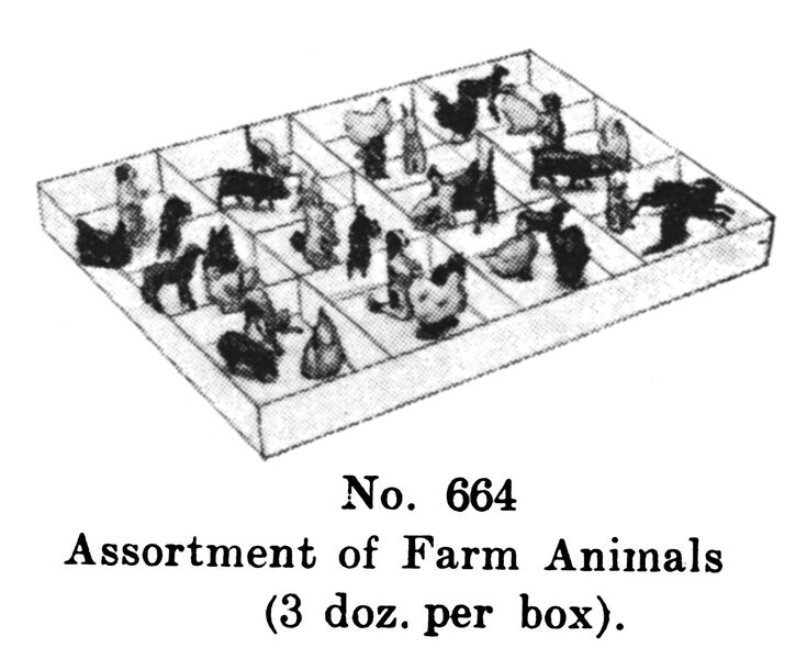 File:Assortment of Farm Animals, Britains Farm 664 (BritCat 1940).jpg