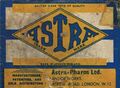 Astra Pharos Limited, box lid label, detail with address.jpg