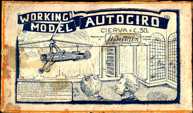 File:Autogiro Working Model, Cierva C30, Britains 1392 (1935).jpg