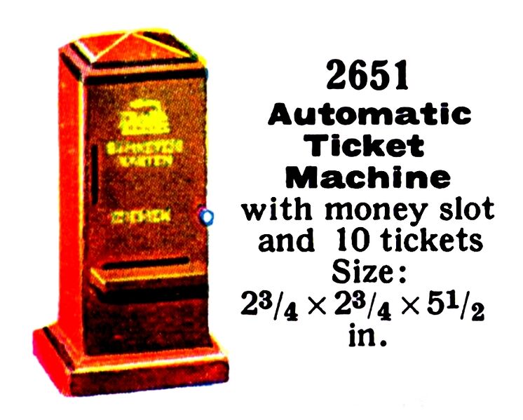 File:Automatic Ticket Machine, Märklin 2651 (MarklinCat 1936).jpg