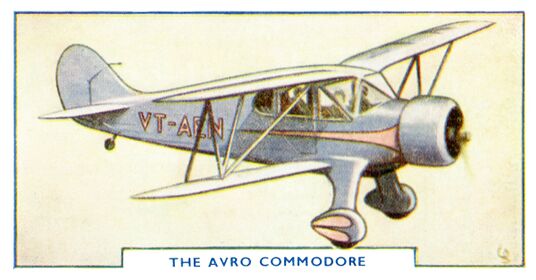 Avro Commodore, Card No 22 (GPAviation 1938).jpg