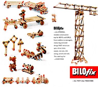 ~1960s: BILOfix: "The Toy That Teaches"