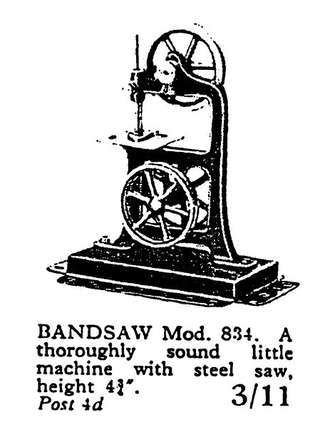 File:Bandsaw, Working Model (Bowman Model 834).jpg