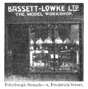 Bassett Lowke / "The Model Workshop", 1 Frederick Street, Edinburgh
