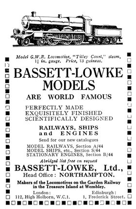 1925 B-L advert featuring the Titley Court steam-powered model