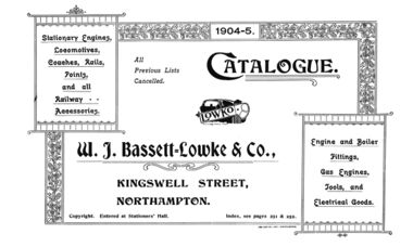 1904: Bassett-Lowke catalogue, titlesheet
