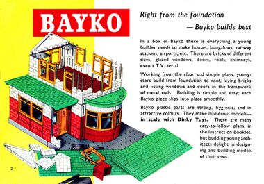 "Right from the foundation – Bayko builds best"