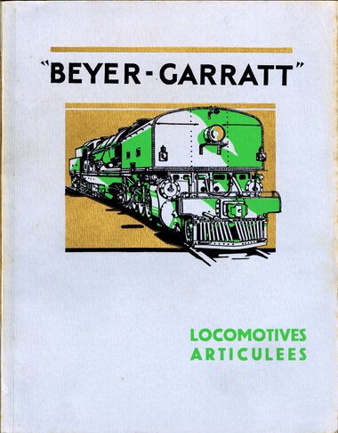 French Beyer-Garratt locomotives catalogue cover