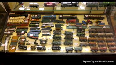 A range of Bing Table Railway pieces in the museum's Collectors' Market (November 2015)