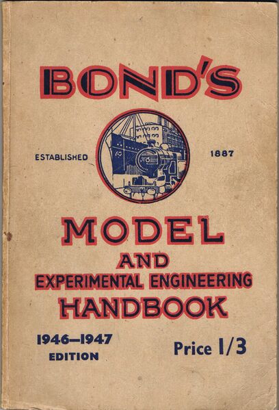 File:Bond's, Model and Experimental Engineering Handbook 1946, front cover.jpg