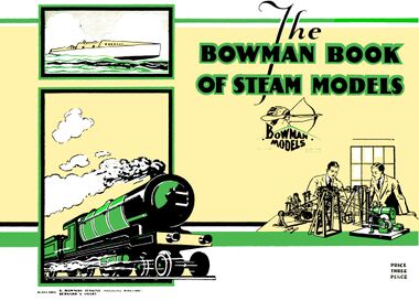 ~1931 Bowman Book of Steam Models, cover