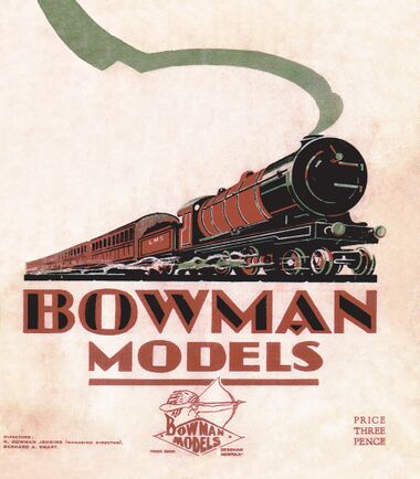 Bowman models catalogue cover, undated