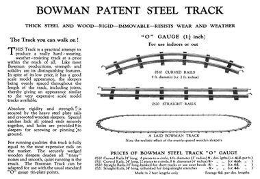 ~1931: Bowman Patent Steel Track