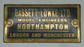 Brass plate for Exhibition Models, Bassett-Lowke Ltd, Model Engineers, Northampton.jpg