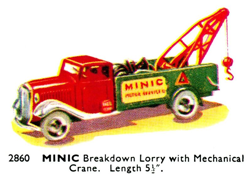 File:Breakdown Lorry with Mechanical Crane, Minic 2860 (TriangCat 1937).jpg
