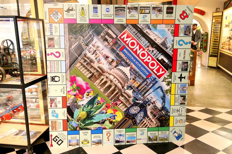 File:Brighton Monopoly board, publicity backdrop (2017-11-10).jpg