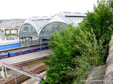Brighton Station, view from the top of the "cliff"