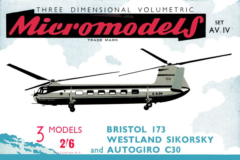 File:Bristol 173, Westland Sikorsky, and Autogiro C30 (Micromodels AV4).jpg
