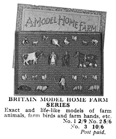 1932 Britains Model Home Farm catalogue entry