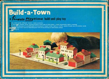 Build-a-Town set, box lid artwork