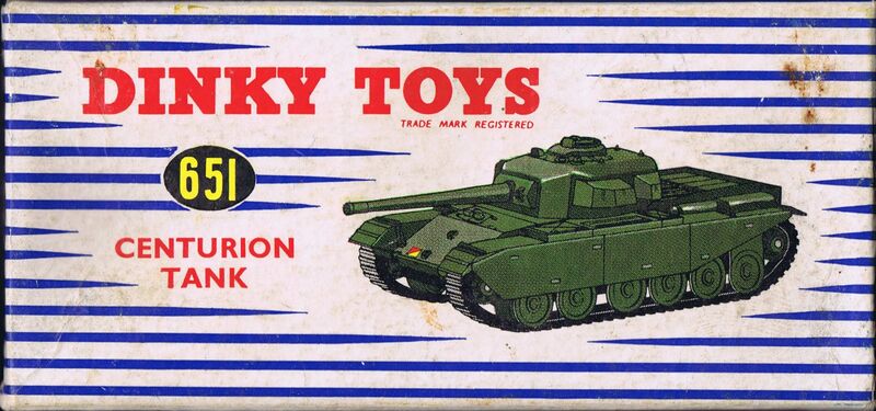 File:Centurion Tank, box artwork (Dinky Toys 651).jpg
