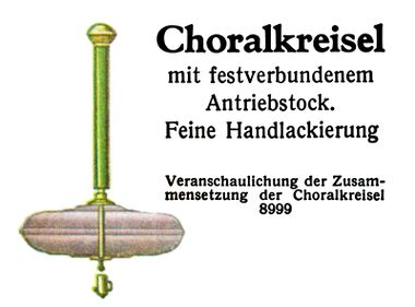 Choralkreisel "Humming Top" cross-section