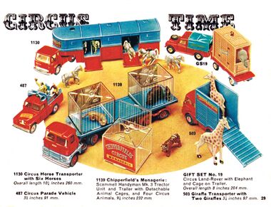 1968: Corgi Toys "Circus Time" range