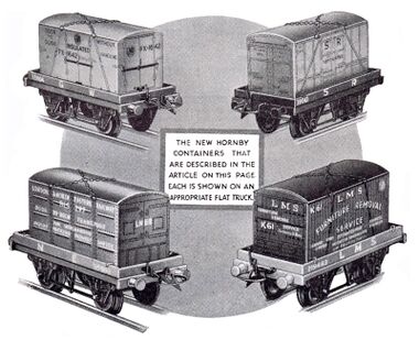 1936: Containers for Hornby Series trains