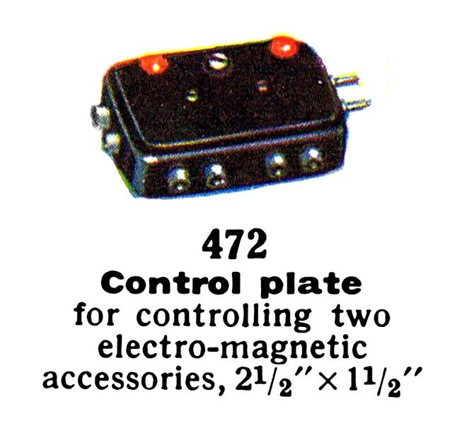 File:Control Plate with two buttons, Märklin 472 (MarklinCat 1936).jpg