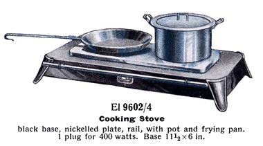 1936: Low-profile "hotplate" cooker, Märklin El 9602/4