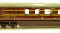 Coronation Scot Third Class and Van carriage, red and gold (Trix Twin Railway).jpg