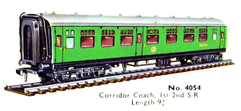 File:Corridor Coach 1st 2nd, SR, Hornby Dublo 4054 (DubloCat 1963).jpg