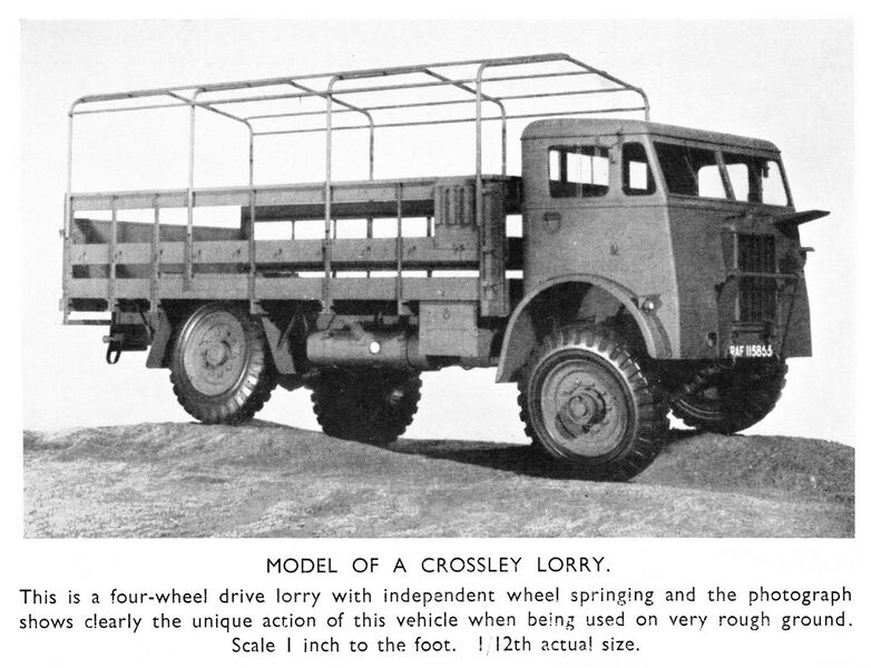 File:Crossley Lorry, 1-12-scale (Bassett-Lowke, WW2).jpg