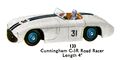 Cunningham C5R Road Racer, Dinky Toys 133 (DinkyCat 1957-08).jpg