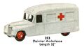 Daimler Ambulance, Dinky Toys 253 (DinkyCat 1957-08).jpg