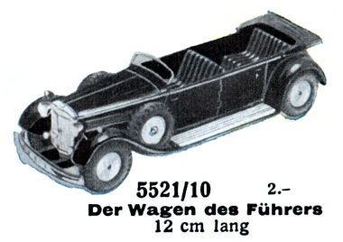 1939: Mercedes W150 High Command Staff Car, 5521/10
