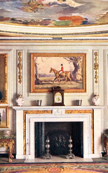 File:Dining Room Fireplace, The Queens Dolls House postcards (Raphael Tuck 4500-5).jpg
