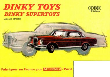1963: French Dinky Toys catalogue, front cover