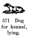 Dog for kennel, lying, Britains Farm 569 (BritCat 1940).jpg